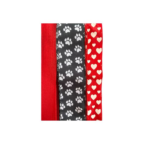 DIY Pet Wreath Making Kit, My Kids Have Paws Sign Ribbon Bundle Set, Decor Craft - Picture 5 of 5